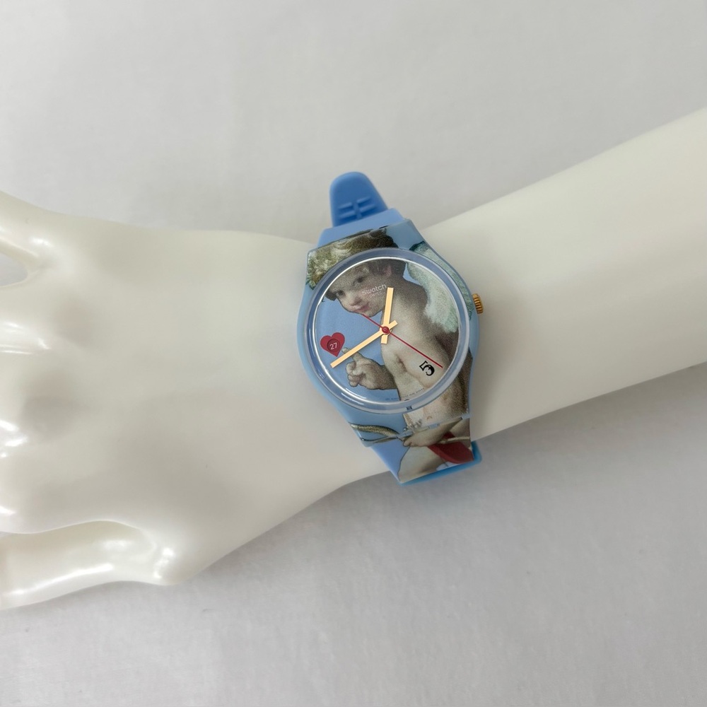 Swatch x Louvre ‘FLÈCHE D'AMOUR’ NWOT The Abduction of Helen Cupid Heart - Picture 3 of 9